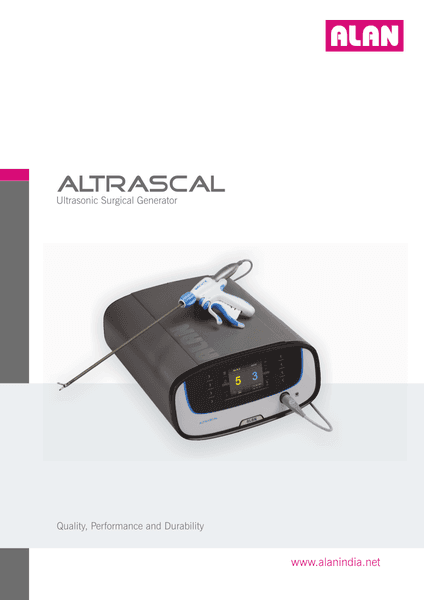 Altrascal Ultrasonic Surgical System — first page