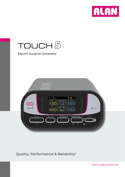 Touch 5 Electrosurgical Generator — first page
