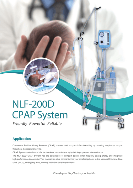NLF-200D Neonatal CPAP System — first page