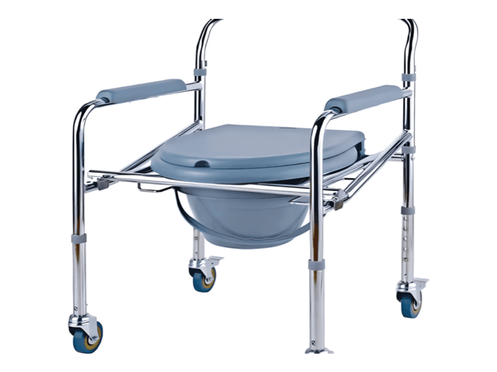 Commode Chair with Wheels