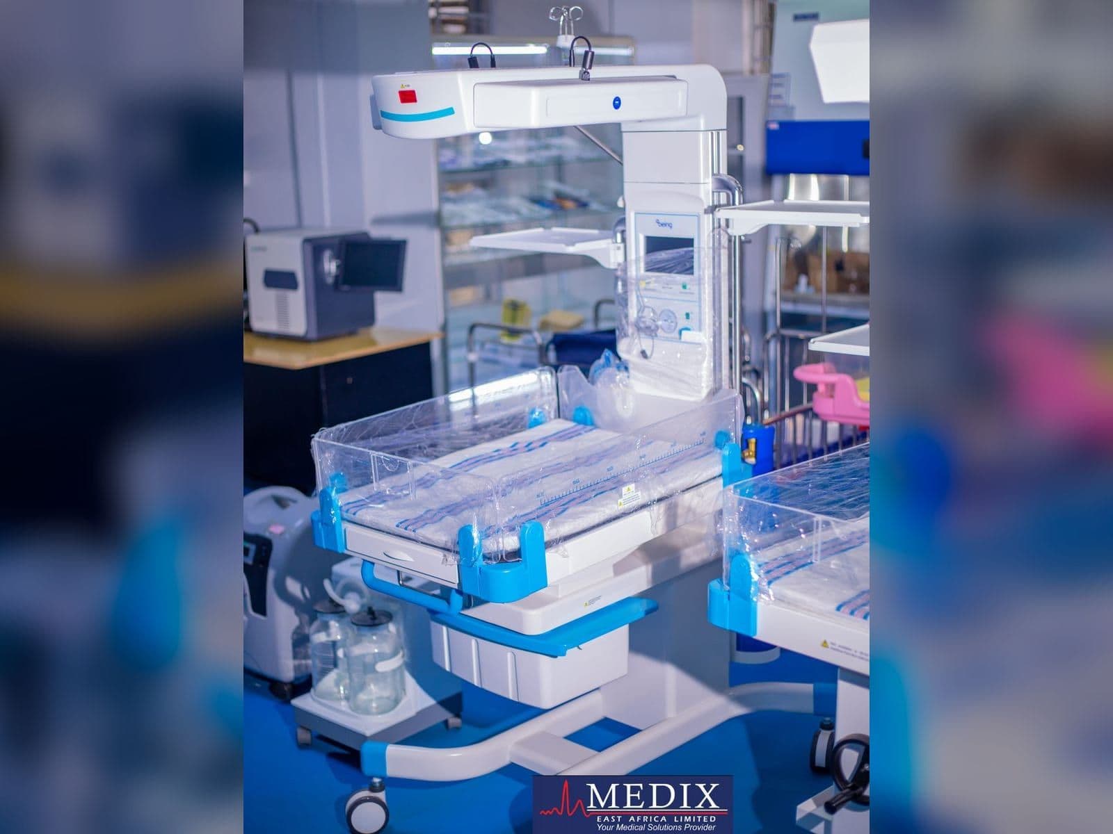 Hospital equipment at the Medix premises